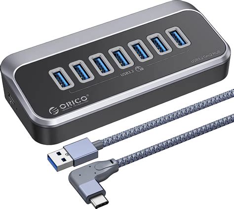 桌上集線器|ORICO USB 3.0 集線器、USB 集線器夾、鋁製4 埠 USB 分配器,。